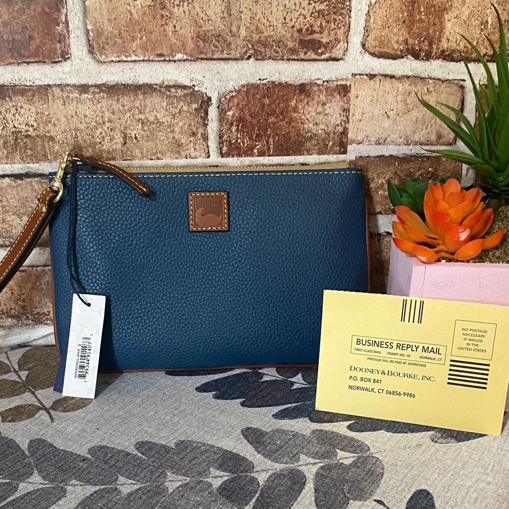 Dooney & Bourke Blue Large Wristlet